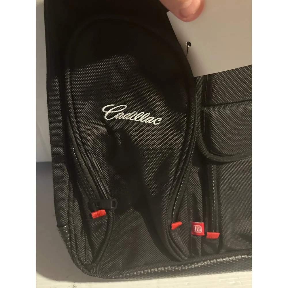 Ful Cadillac GM Licensed Laptop Messenger Bag Black Ballistic Nylon Briefcase‎
